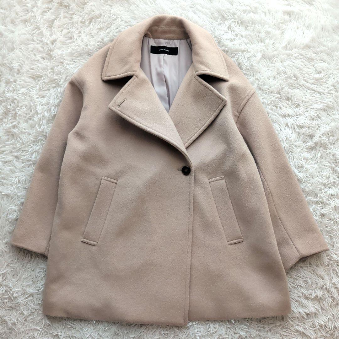 23AW ジャーナルスタンダード ウールアンゴラバルカラーミドルコート 38