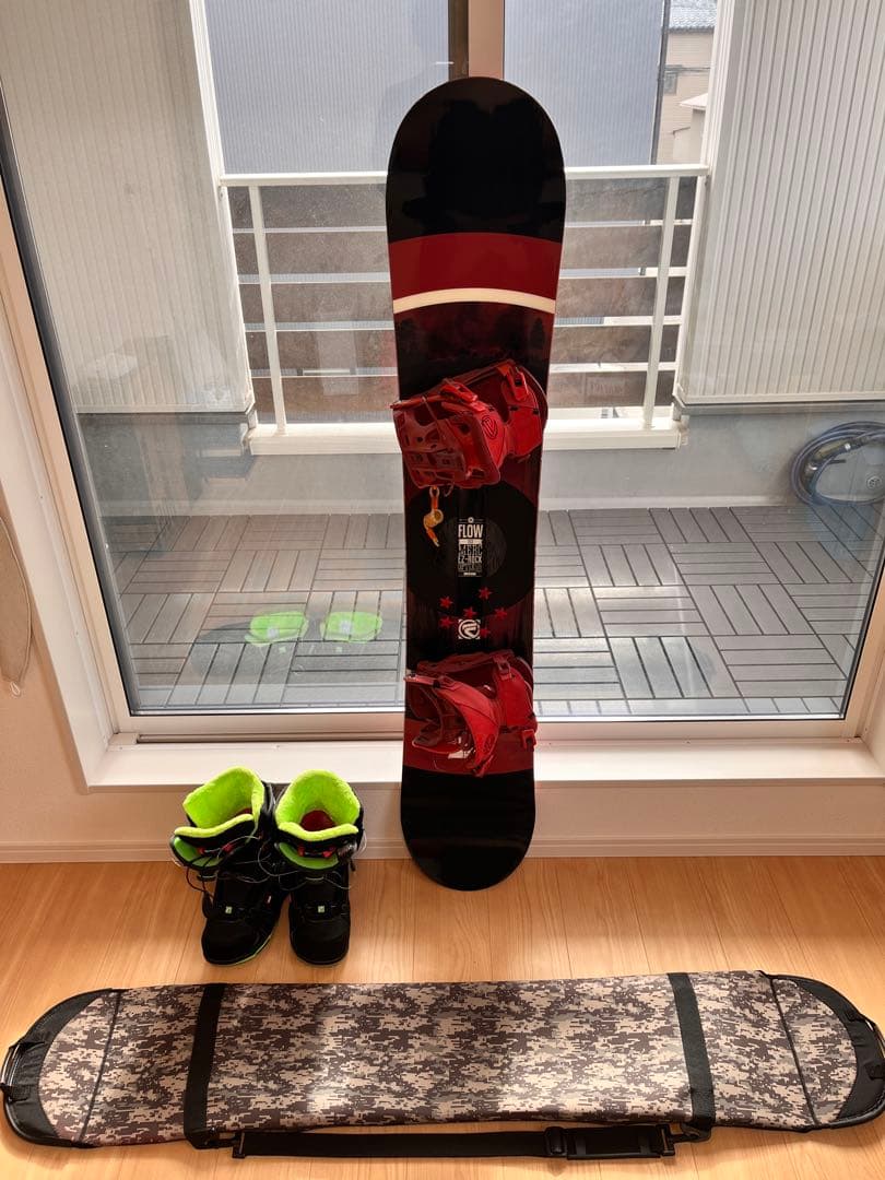 スノボ3点セット メンズ 153cm 26cm FLOW+HEAD