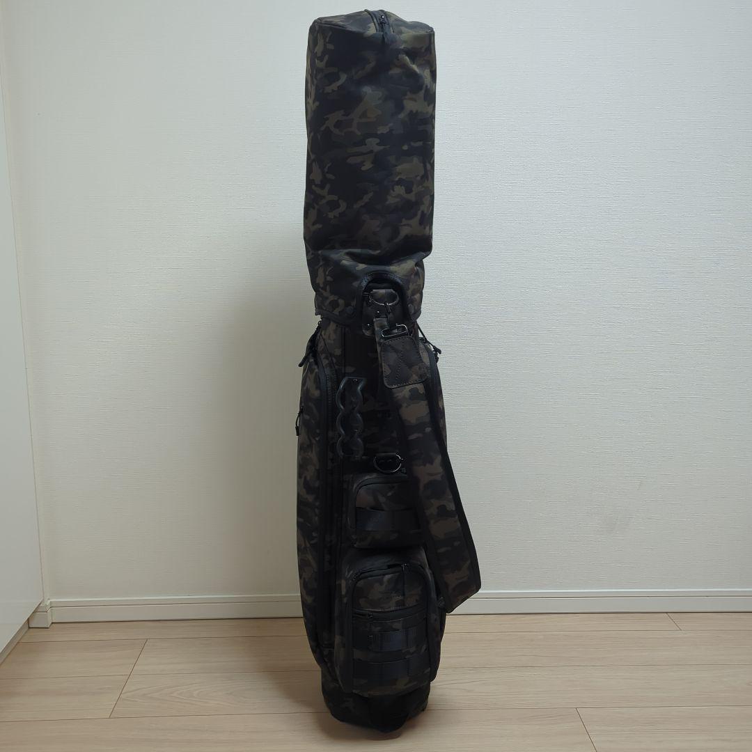 TIGORA 迷彩キャディバッグ ナイロン製 フード付き