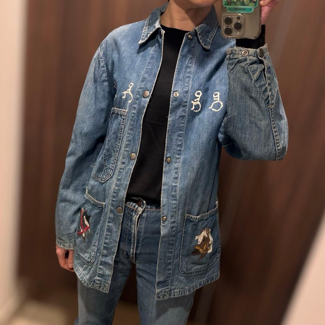 【マーレ】60s 稀少✨ デニムカバーオール ヴィンテージ 古着