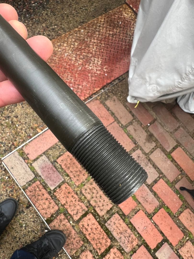 ZRX1200 ダエグ　ラジカル　フロント中空クロモリアクスルシャフト