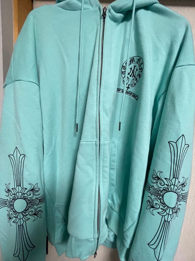 エージェムナイン、A'GEM/9 パーカー　水色　y2k