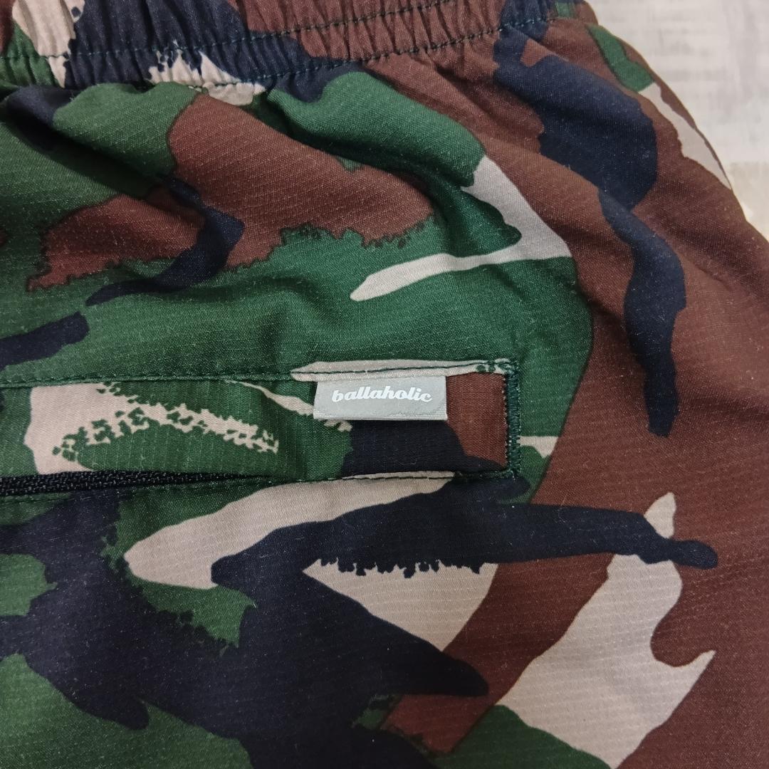 ボーラホリック/イージーパンツ/カモフラ柄/刺繡ロゴ/裾ZIP/SIZE L