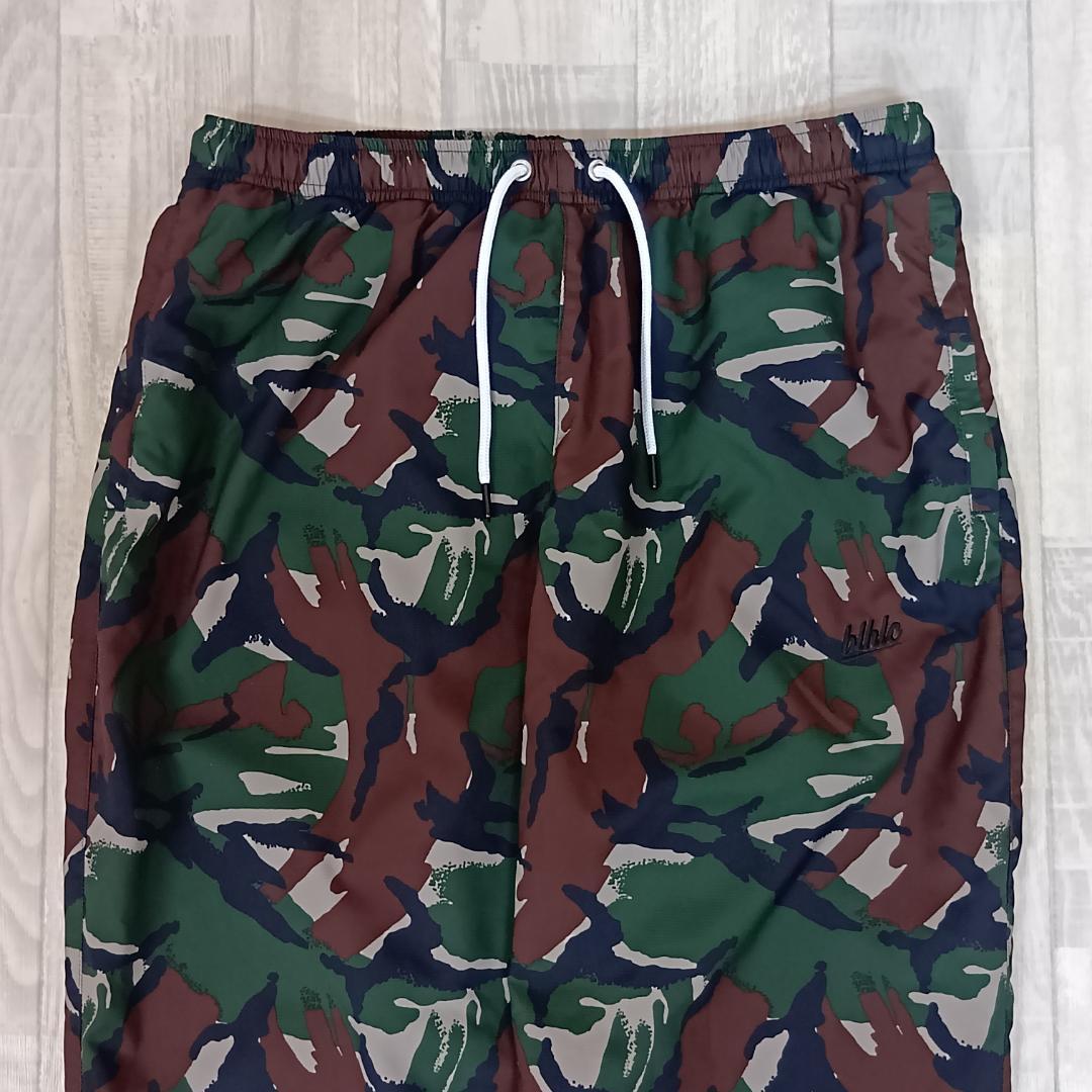 ボーラホリック/イージーパンツ/カモフラ柄/刺繡ロゴ/裾ZIP/SIZE L