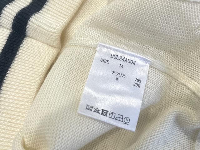 新品　DOCUS ドゥーカス ライン セーター レディース　オフホワイト　M