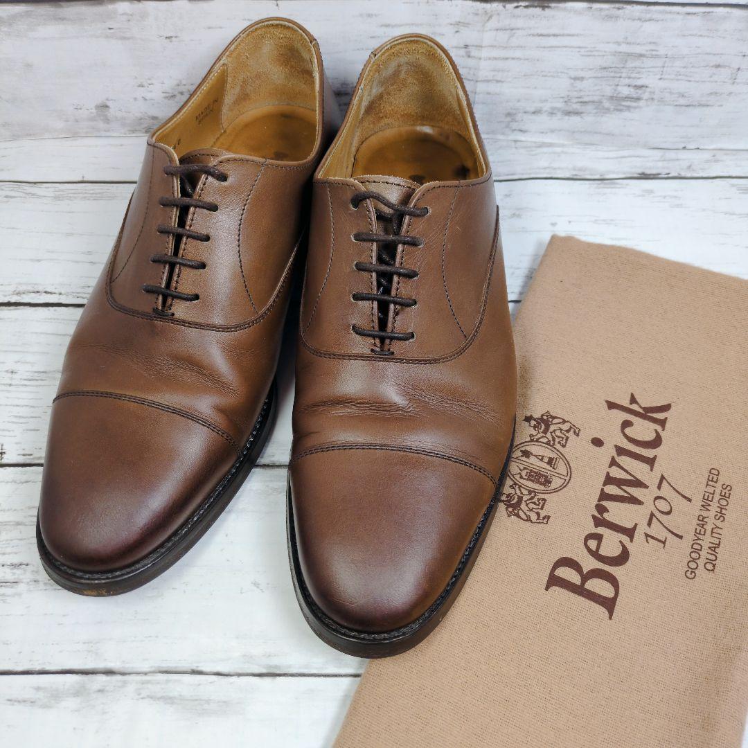 s*o様 良品【Berwick】バーウィック ブラウン ストレートチップ40 2