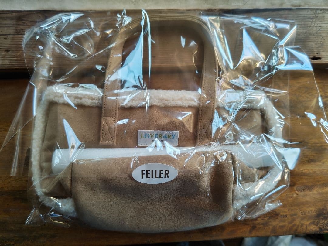 【新品未使用】ラブラリーバイフェイラー　オールドテディワッペンボアトートバッグ