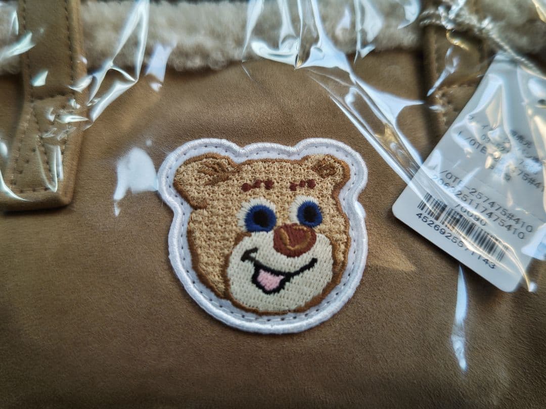 【新品未使用】ラブラリーバイフェイラー　オールドテディワッペンボアトートバッグ