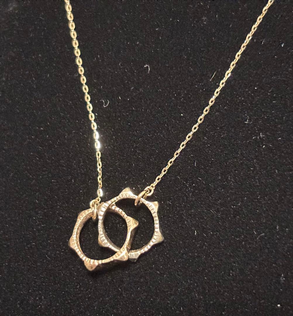 週末限定値下げ✨KAORU K10 スタッズネックレス リングネックレス