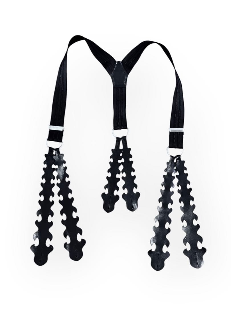 希少 yohji yamamoto 18AW レザーサスペンダー 野田洋次郎着用