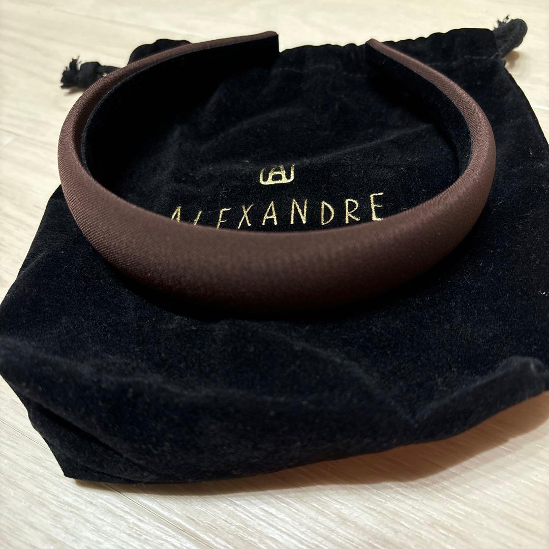 ALEXANDRE DE PARISカチューシャブラウン