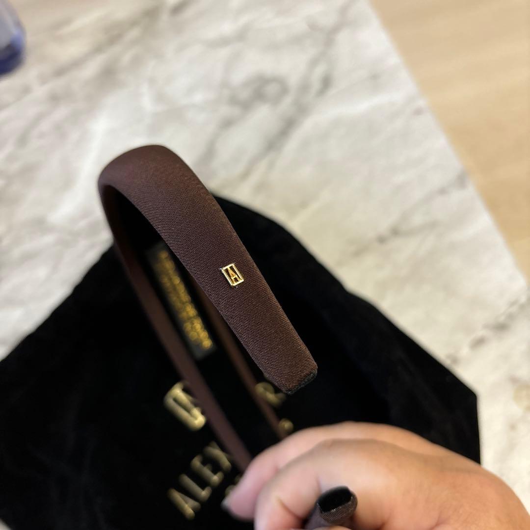 ALEXANDRE DE PARISカチューシャブラウン