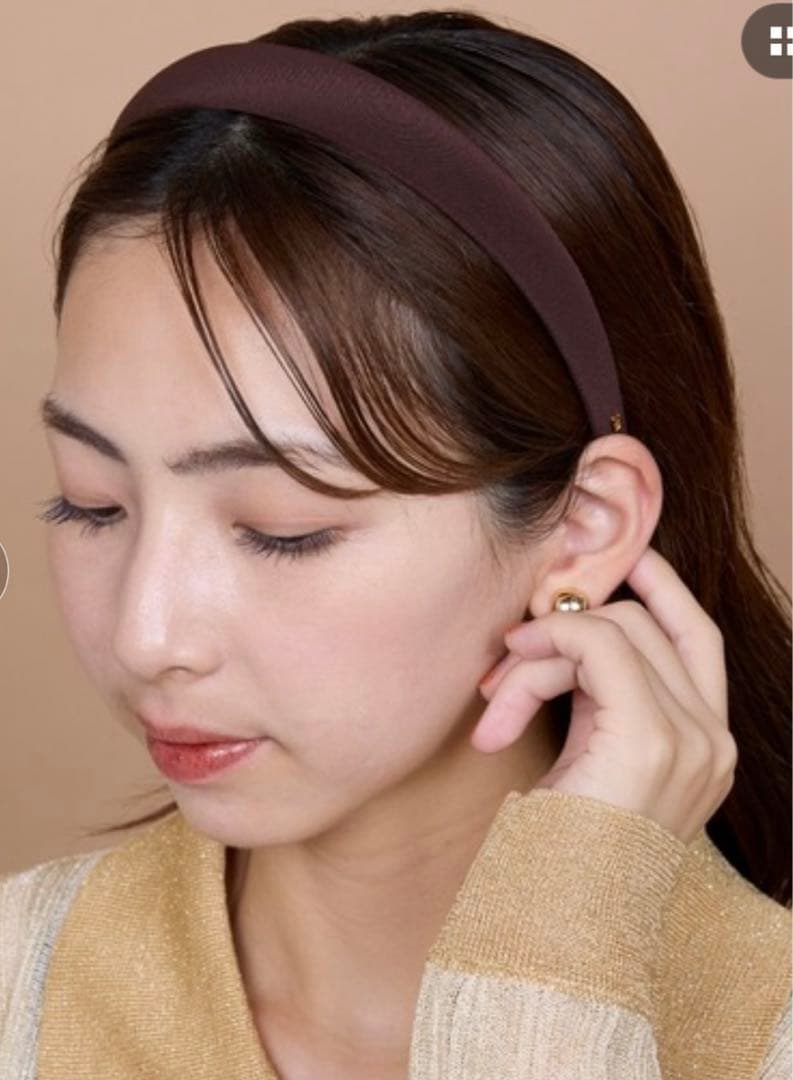 ALEXANDRE DE PARISカチューシャブラウン