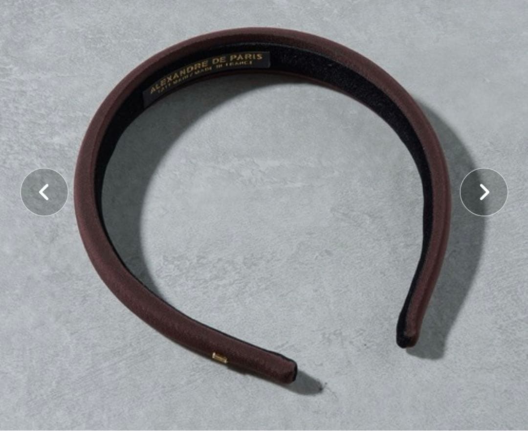 ALEXANDRE DE PARISカチューシャブラウン