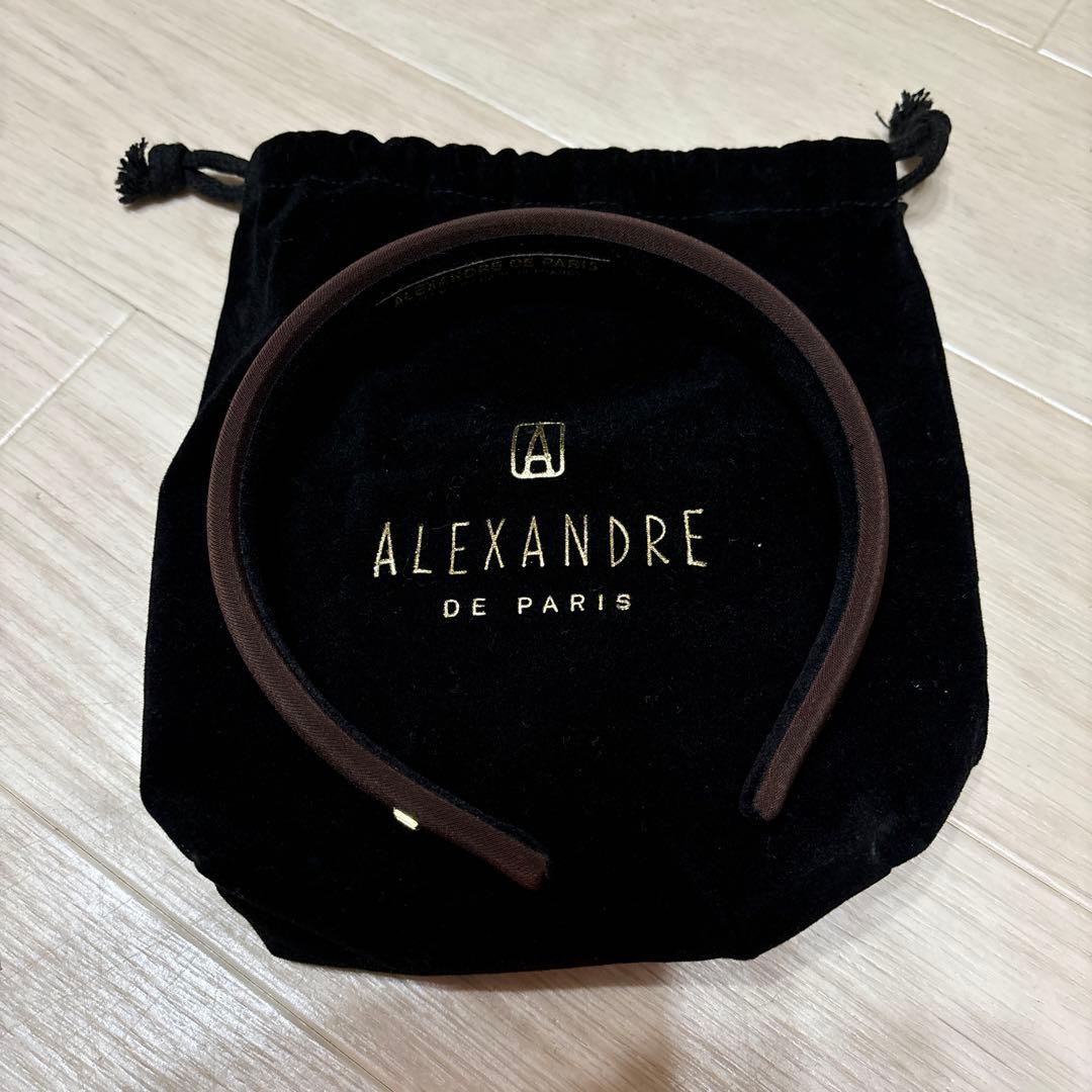 ALEXANDRE DE PARISカチューシャブラウン