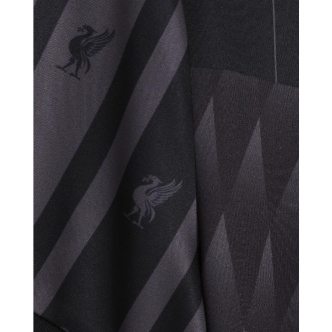 リヴァプール ユニフォーム風ゲームシャツ Tシャツ Liverpool FC 黒