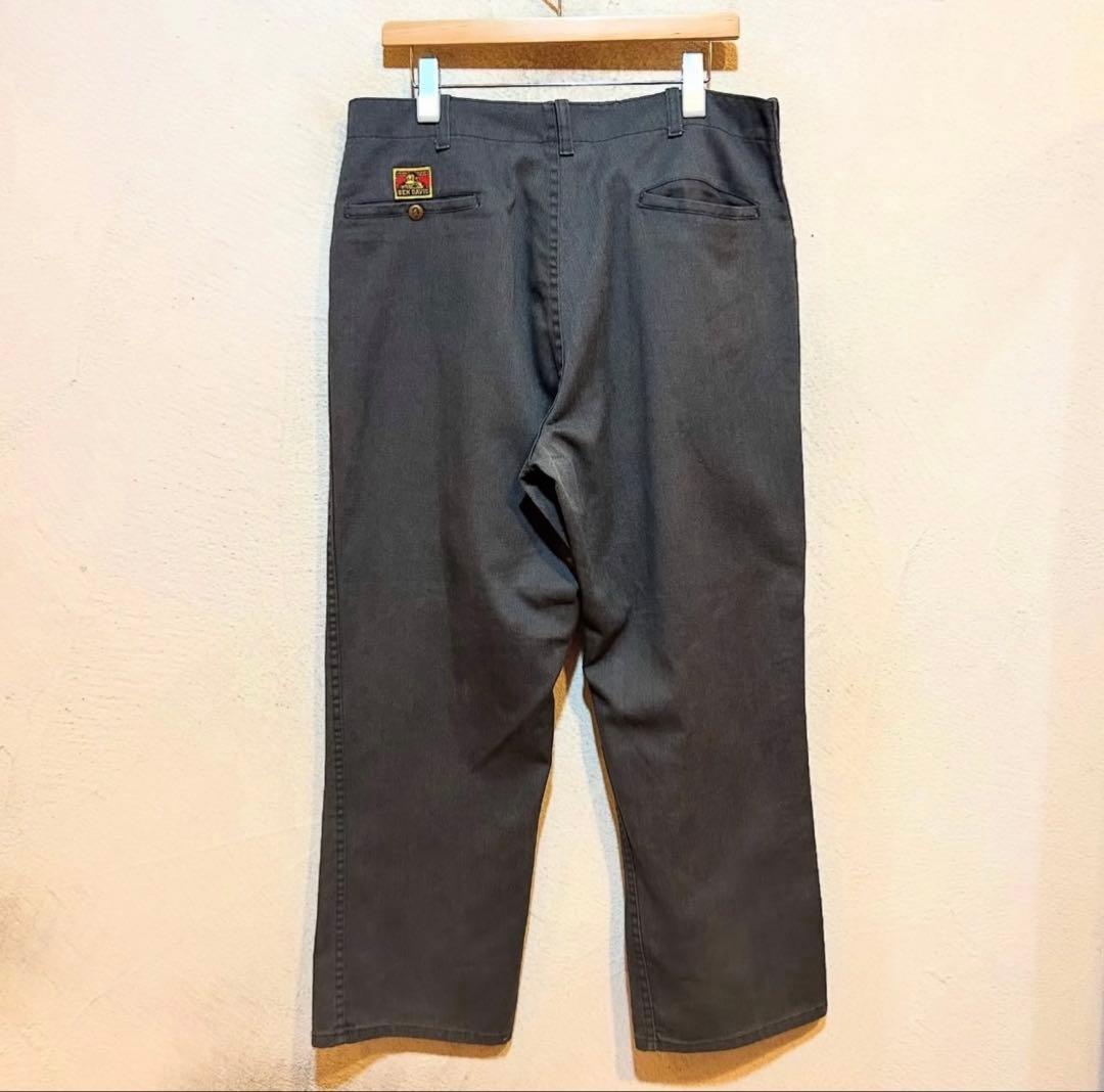 BEN DAVIS 80s 黄タグ フリスコパンツ グレー USA製 W36