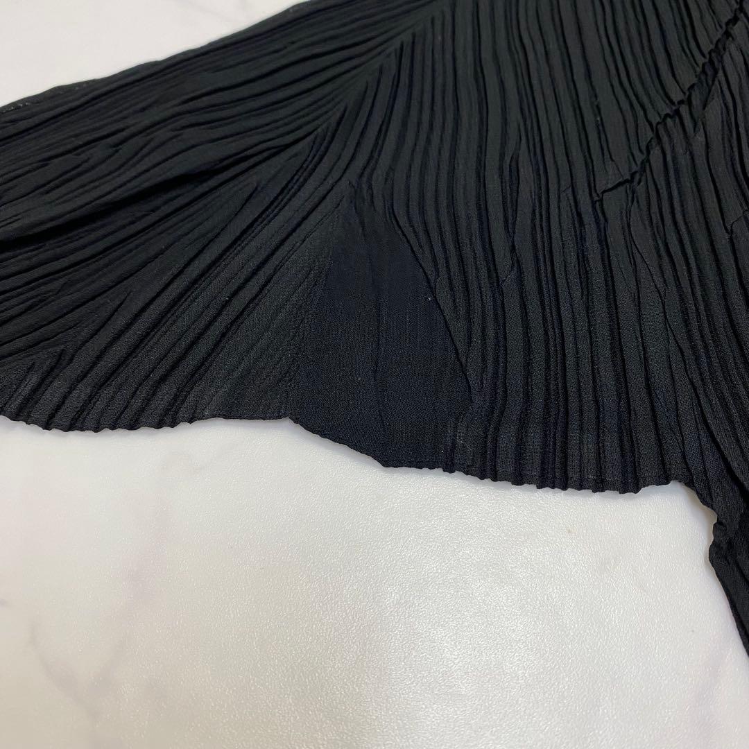 希少★ISSEY MIYAKE イッセイミヤケ ハイネックカットソー プリーツM