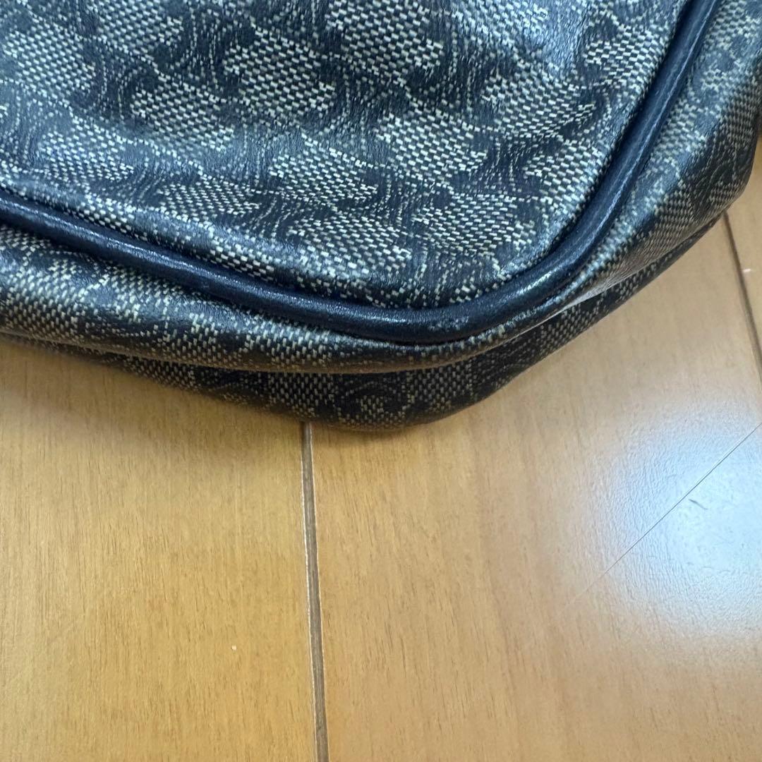 ヴィンテージ セリーヌ ショルダーバッグ マカダム柄 ブラゾン トリオンフ