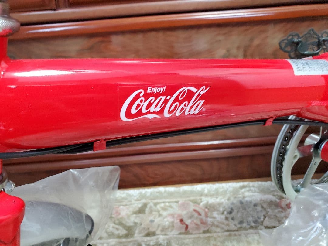 《未使用品》　コカコーラ　折りたたみ自転車　折り畳み　おしゃれな自転車