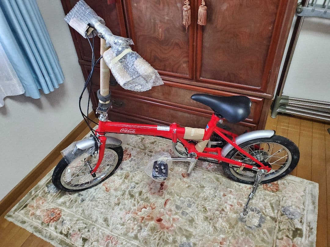 《未使用品》　コカコーラ　折りたたみ自転車　折り畳み　おしゃれな自転車