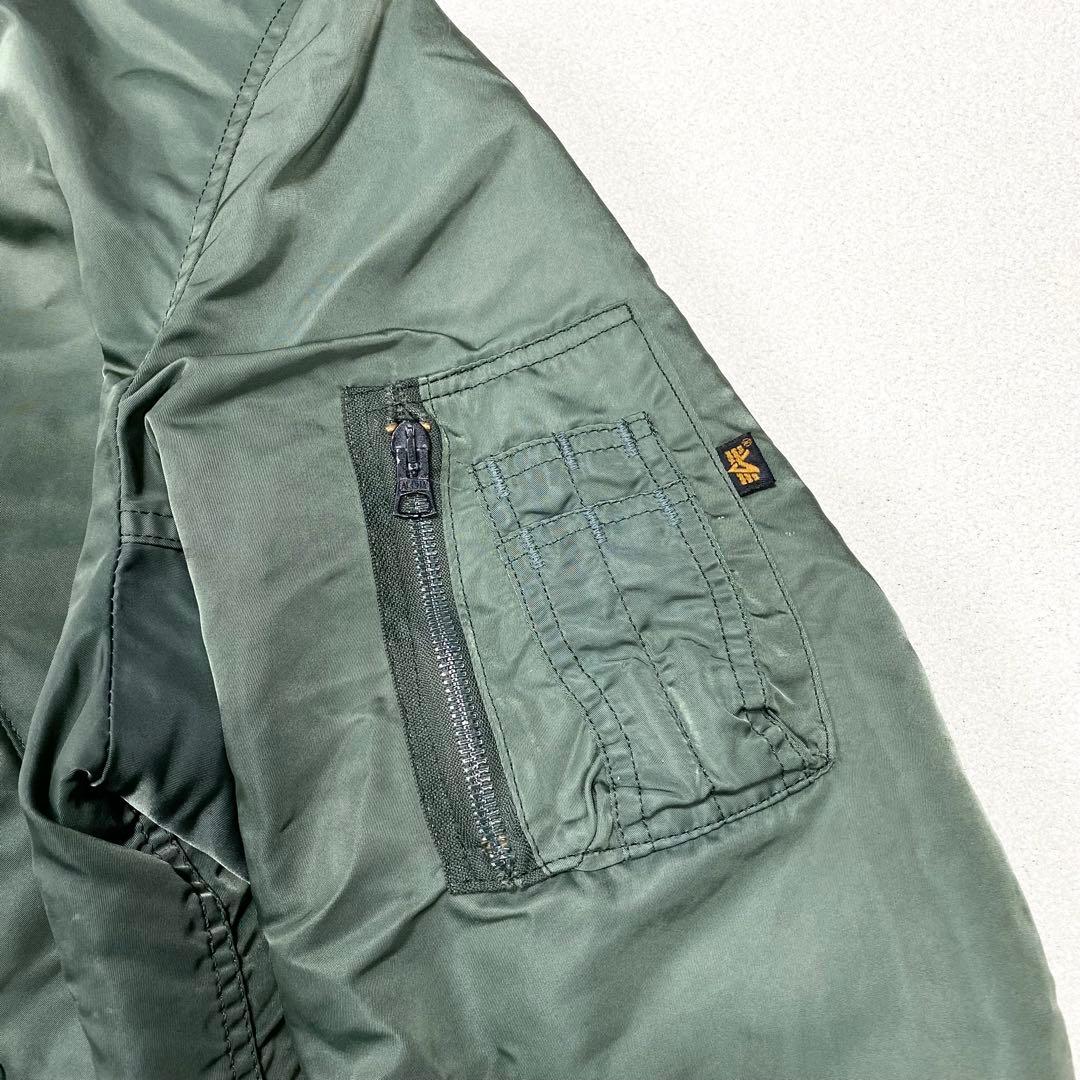 90s ALPHA MA-1 フライトジャケット グランドクルー USA製 L