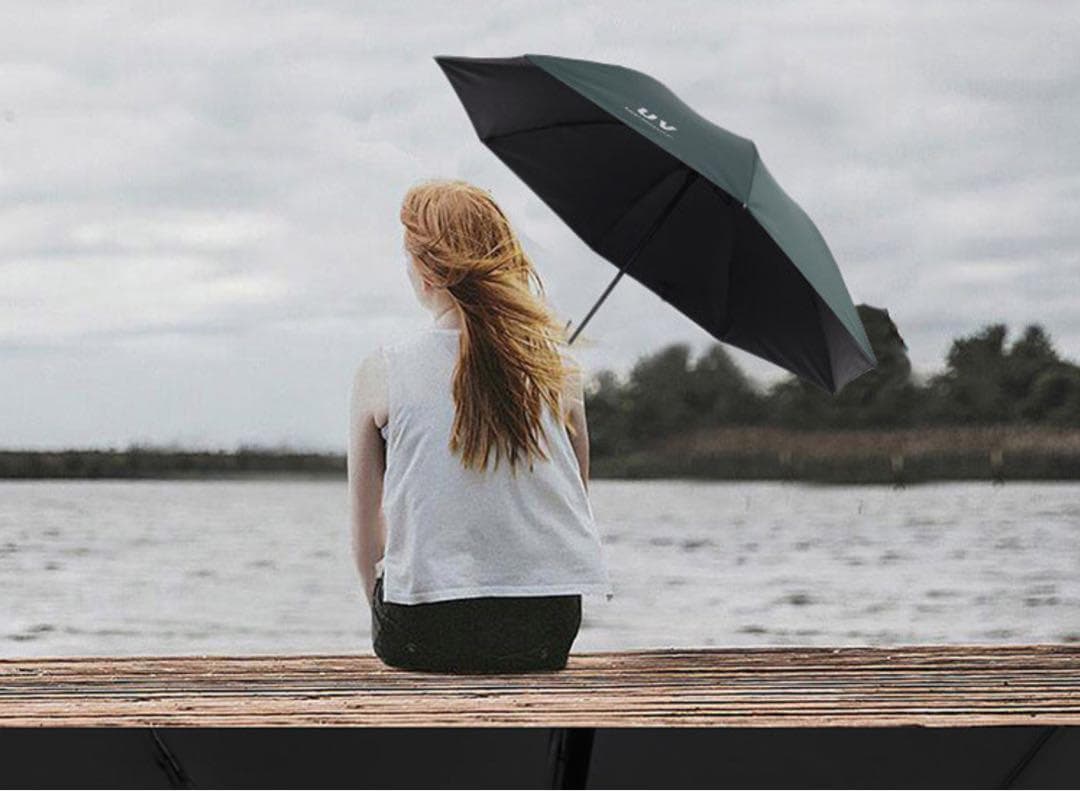 日傘 晴雨兼用 折畳み傘 遮光 ホワイト 手動式 コンパクト 軽量 UVカット