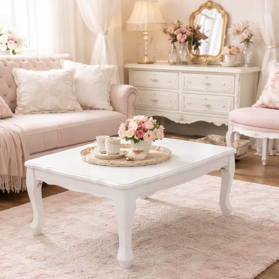 フォロー割【新品】猫脚 アンティーク調 折りたたみ テーブル ホワイト