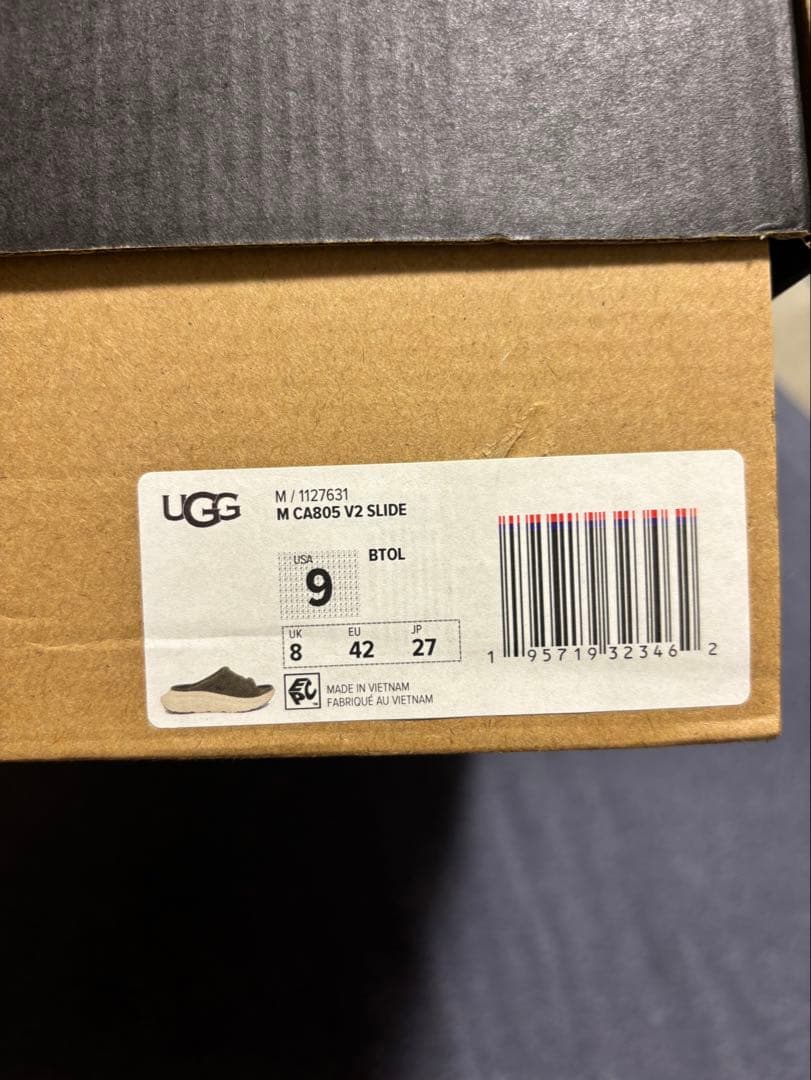 【新品箱付き梱包】UGG CA805 V2 Slideサンダル 27cm カーキ