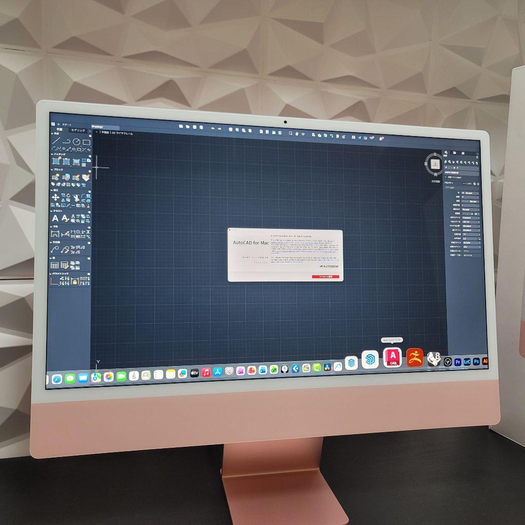 美品 iMac 24インチ M1 16/512GB CAD/BIM&3D設計