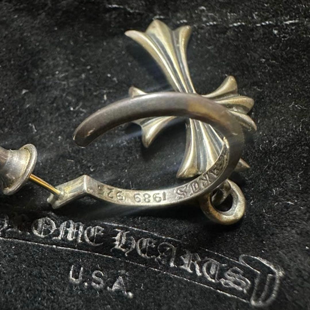 クロムハーツ フープピアス CHクロスドロップ（片耳）