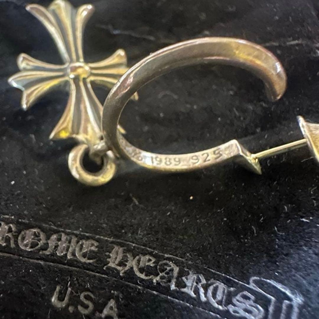 クロムハーツ フープピアス CHクロスドロップ（片耳）