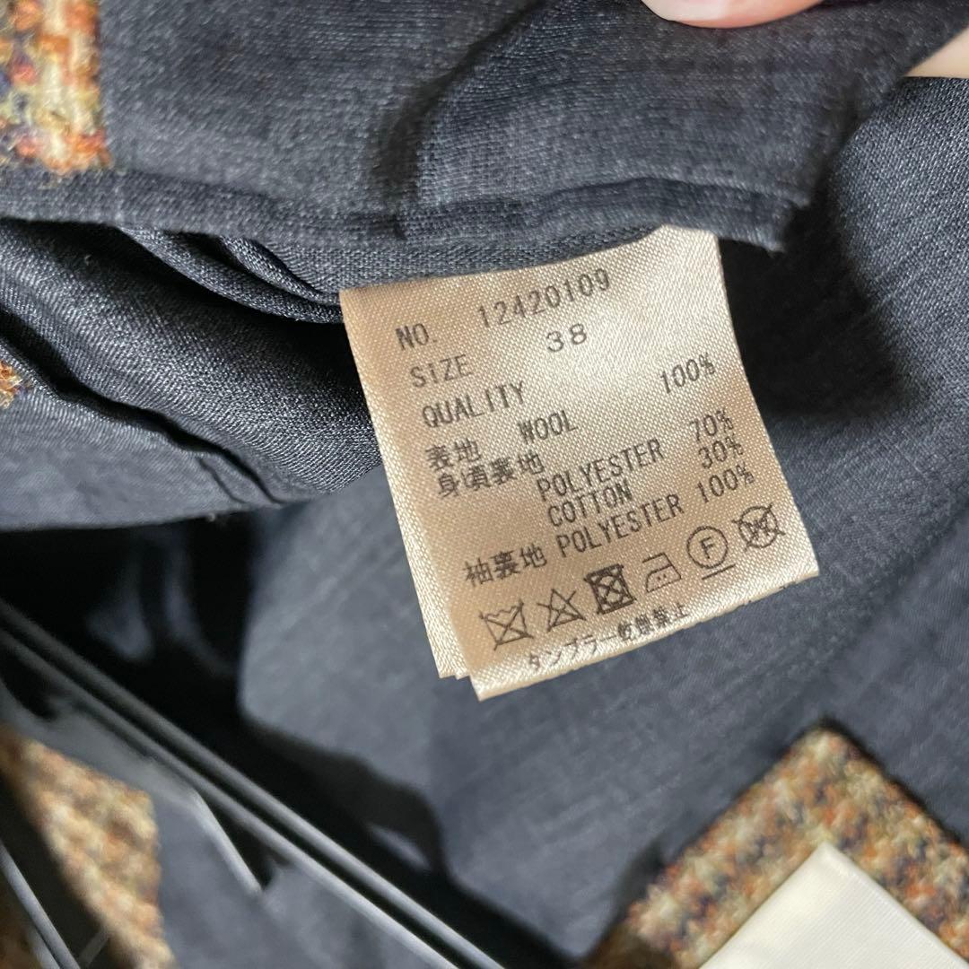 ジャケット・アウター Wool100% Check Jacket