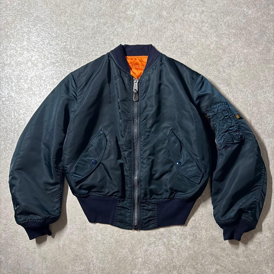 ジャケット・アウター 80s USA alpha type MA-1 flight jacket