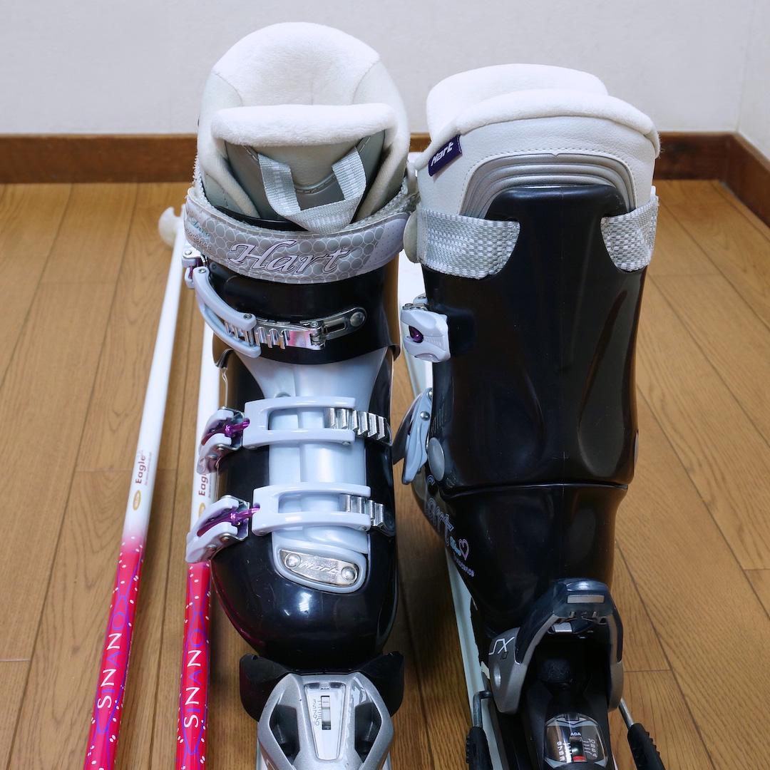 メンテ済 144cm 靴25.5cm PURE CONSCIOUS スキーセット
