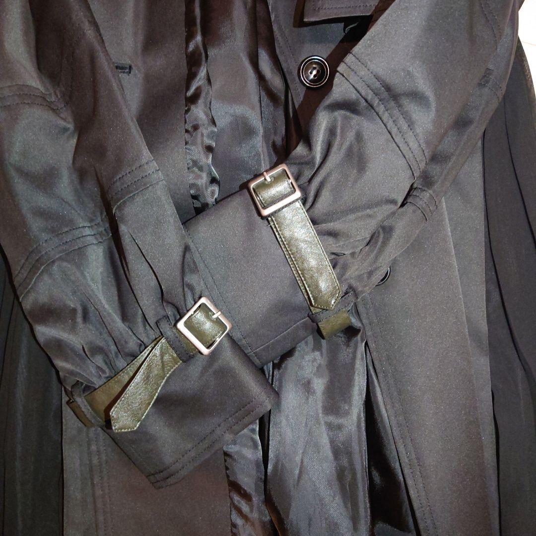 【ハロウィンセール】AMERI 黒のロングトレンチコート