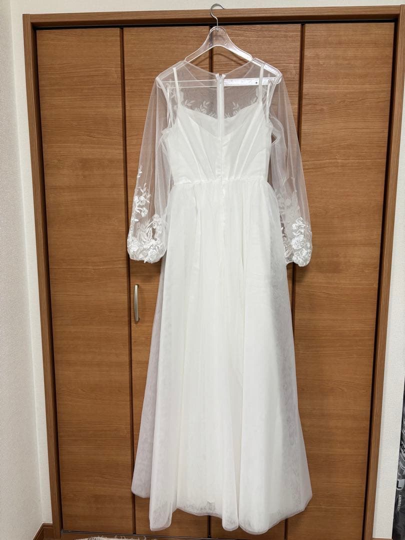 ホワイト 刺繍　ウェディングドレス　ドレセル　No.3176 前撮り 結婚式