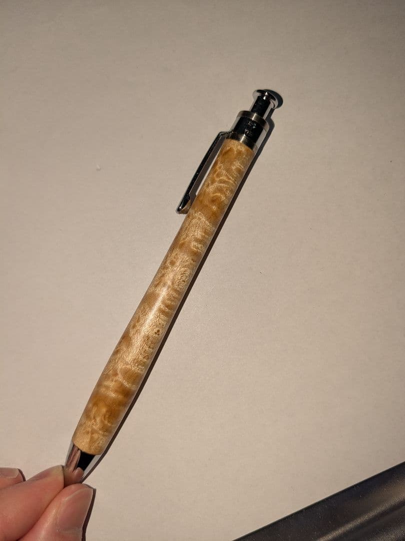 め*※様 工房楔　シャープペン　バーズアイメープル　極上