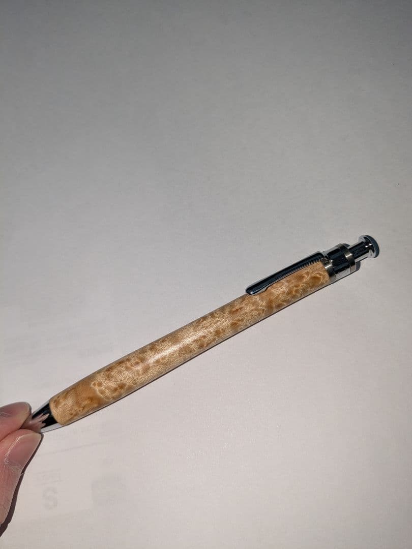 め*※様 工房楔　シャープペン　バーズアイメープル　極上
