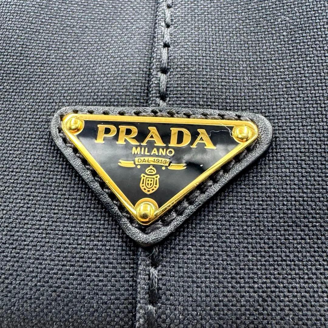PRADA プラダ カナパ S ハンドバッグ ショルダー付 2way ブラック