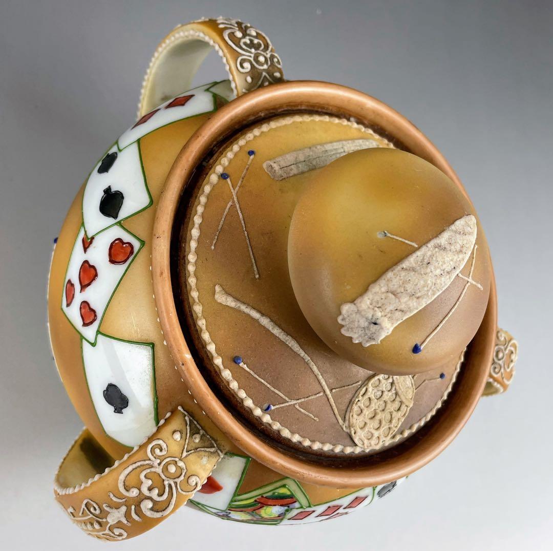 【専用・訳あり】オールドノリタケ ヒュミドール 葉巻入れ トランプ紋