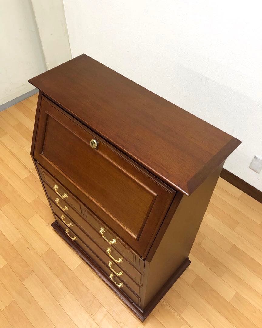 マルニ木工 地中海シリーズ ライティングビューロー デスク チェスト 机