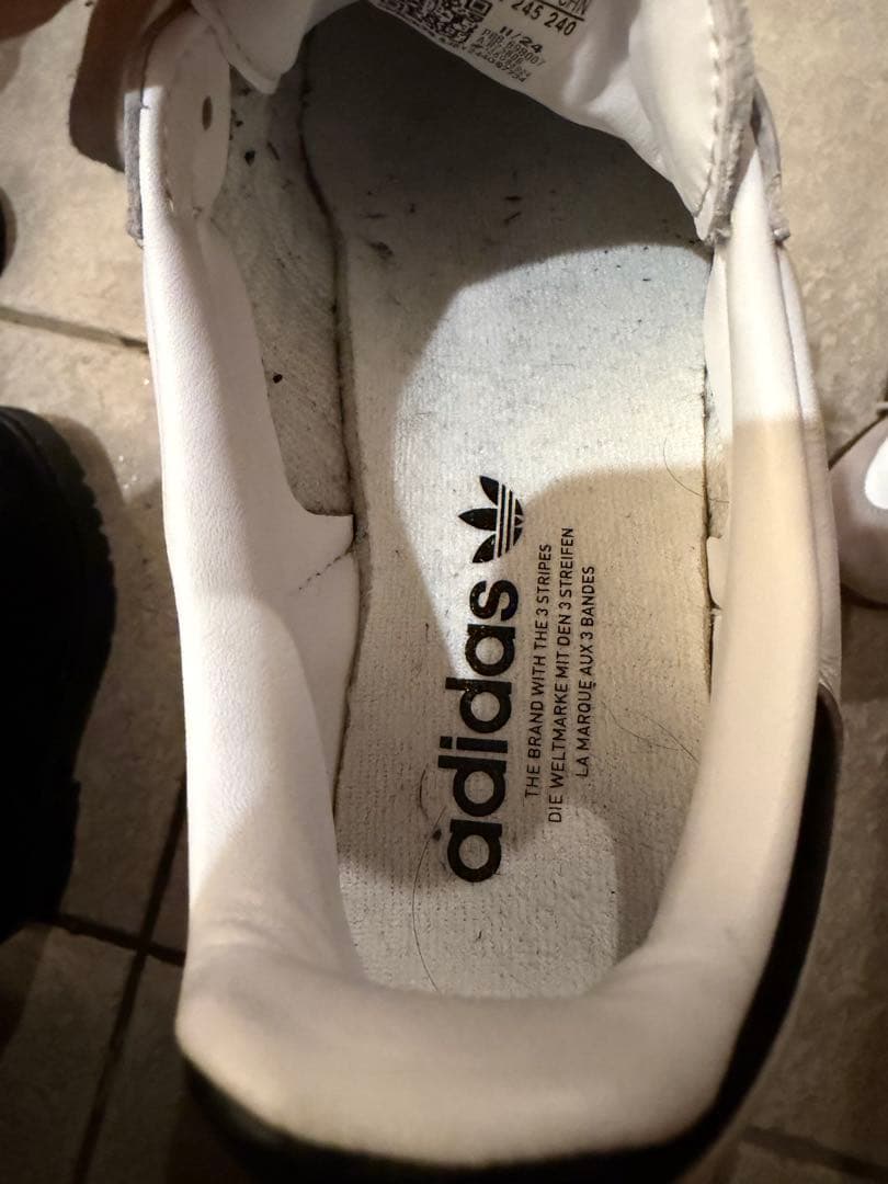 adidas サンバ　ホワイト　24.5