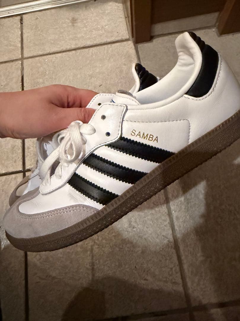 adidas サンバ　ホワイト　24.5