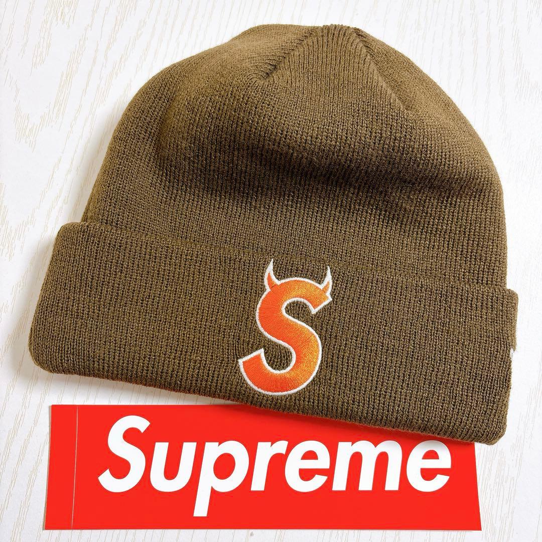 Supreme NEW ERA Sロゴ ツノ　デビル　ブラウン　オレンジ