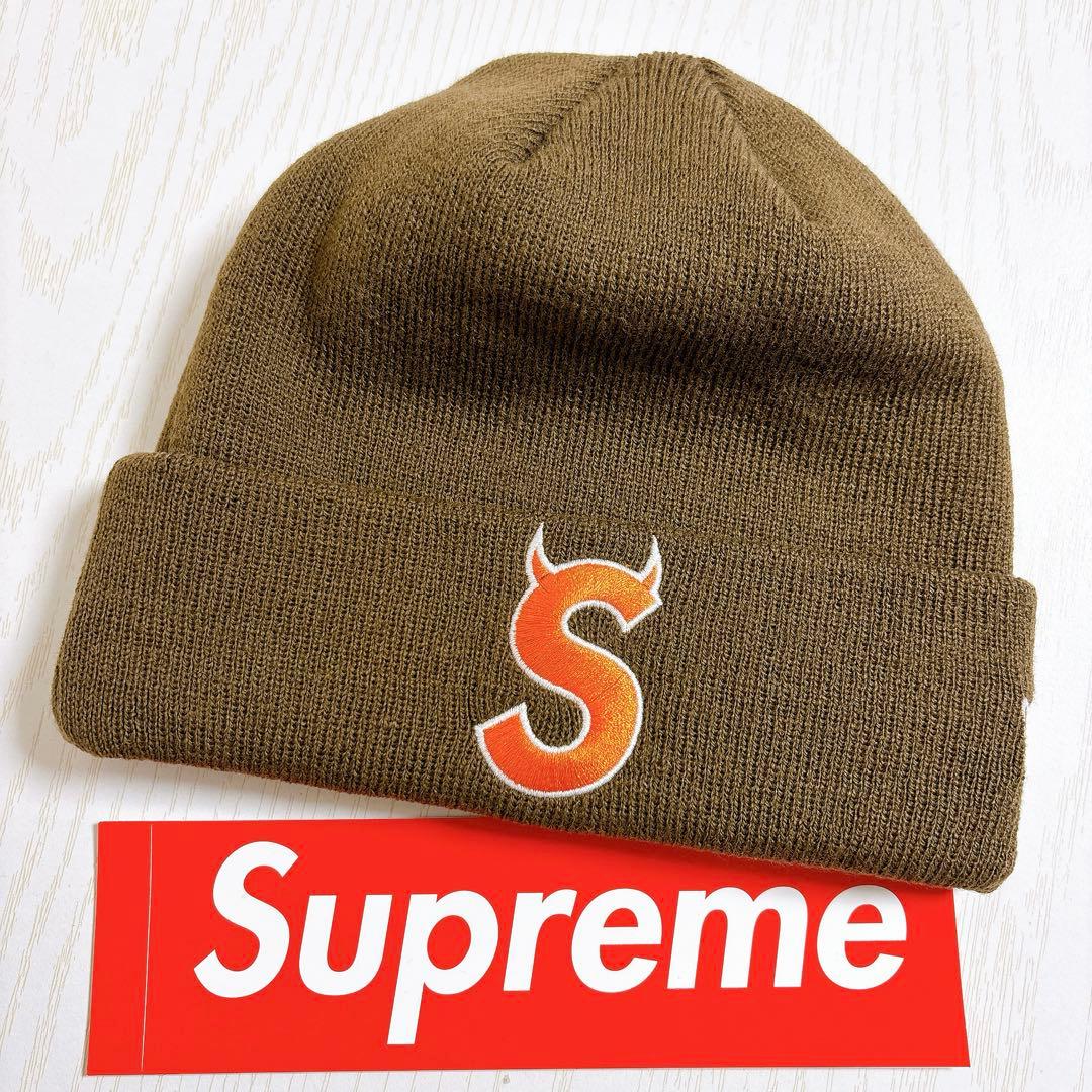 Supreme NEW ERA Sロゴ ツノ　デビル　ブラウン　オレンジ