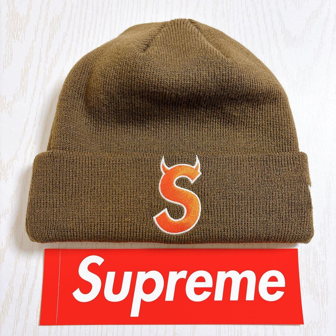 Supreme NEW ERA Sロゴ ツノ　デビル　ブラウン　オレンジ