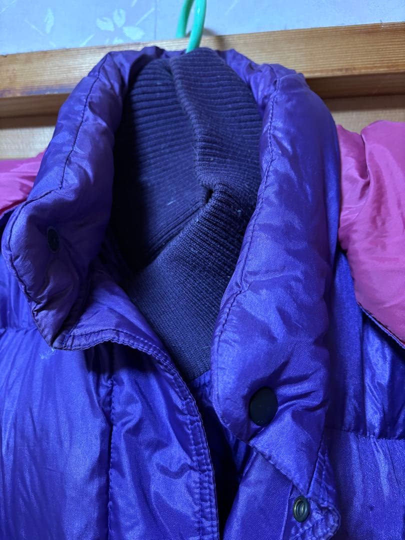 レオン へらぶな　ダウンスーツ上下　紫