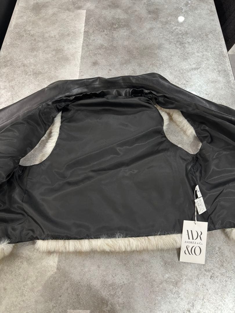 フェイクファーライダースベスト