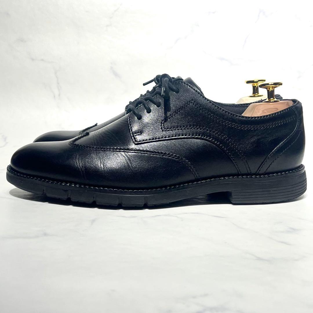 極美品☆コールハーン／フレックスグランド360 ウィングチップ 25.5cm 黒